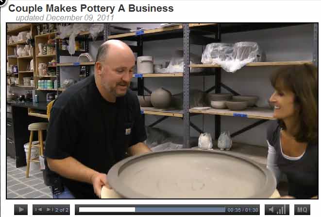 News clip about lakeside pottery