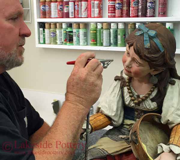 Painting and Glazing Repaired Ceramic or Sculpture - lesson