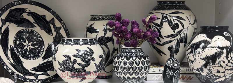 Collection of sgraffito projects