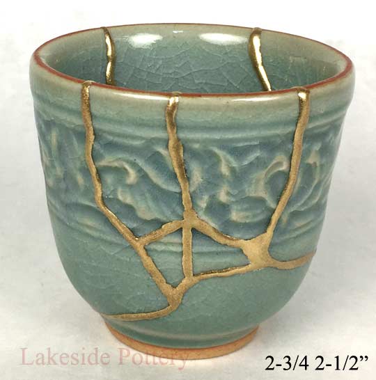 Crackled celadon cup