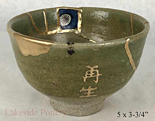 Japanese chawan tea bowl, kintsugi