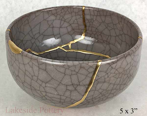 crackled Japanese bowl