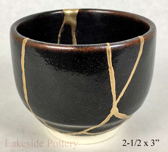 Japanese Tenmoku Kintsugi teacup
