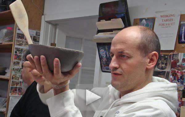 Corporate team building workshop in a pottery studio