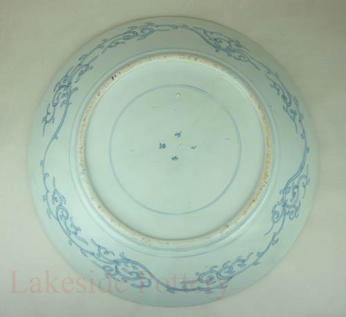 Rear of Imari plate - restored