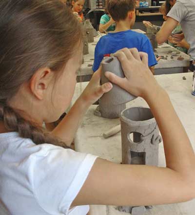 sculpt in clay - children courses