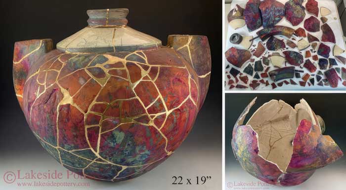 Kintsugi Pottery Photos, Images and Pictures