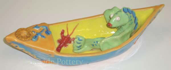 clay boat ceramic project