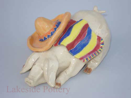 pig clay projects - pinchpot