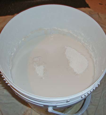 Wait 3-4 minutes for plaster to soak