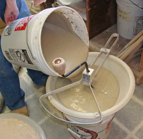 Sieve twice for finer mix