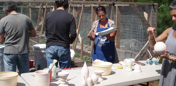 raku glazing workshop