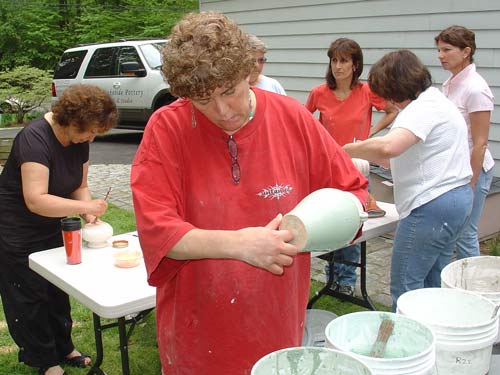 Raku glazing