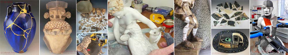 Our Pottery, Ceramic, Sculpture and Kintsugi Repair and restoration Lessons