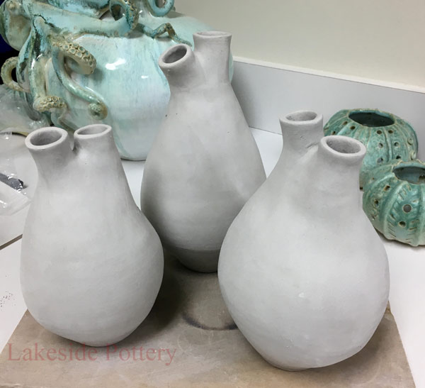 Custom made heart shape vases