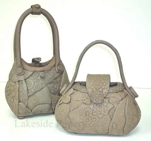 Clay quilted purses