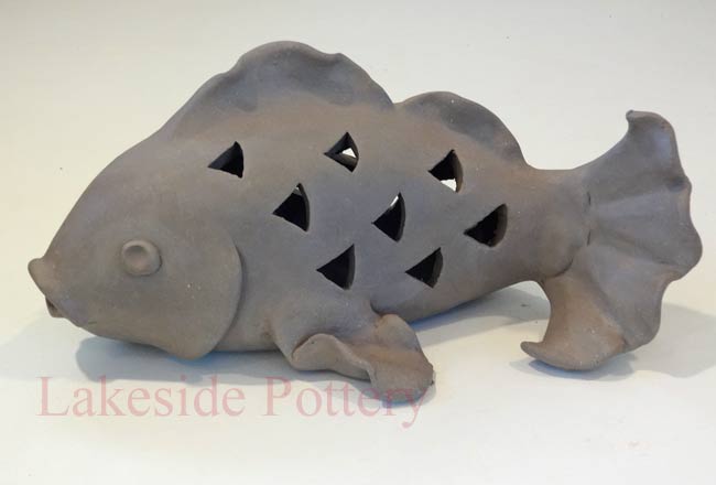 fish lantern kids clay project