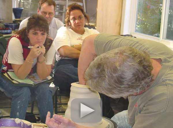 Steve Hill - pottery workshop at Lakeside Pottery