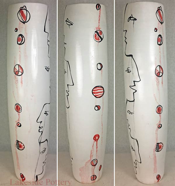 Marino Moretti vase restored in and out