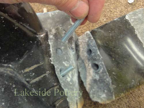 fixing broken resin or stone sculpture
