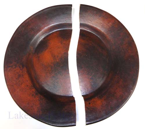 Broken -terra cotta large decorative hanging platter