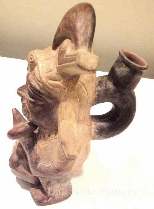 Moche Spouted Vase - restored