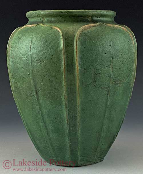 Grueby Faience vase repair and restoration