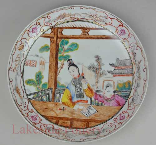Ming Dynasty plate repaired