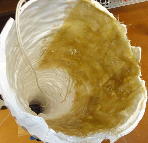re-enforce with gloss fiber resin