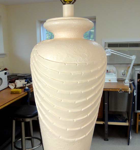 paint plaster lamp