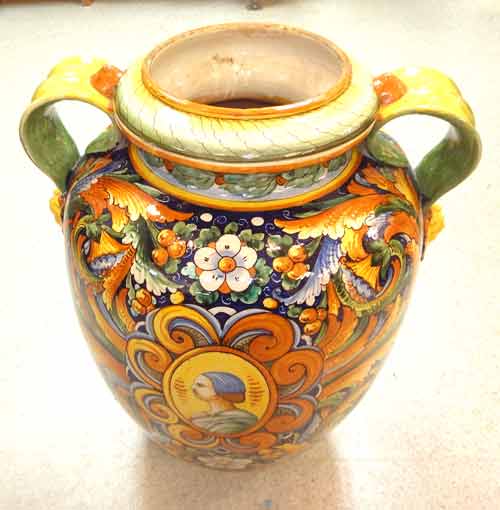 large italian vase repaired and fixed