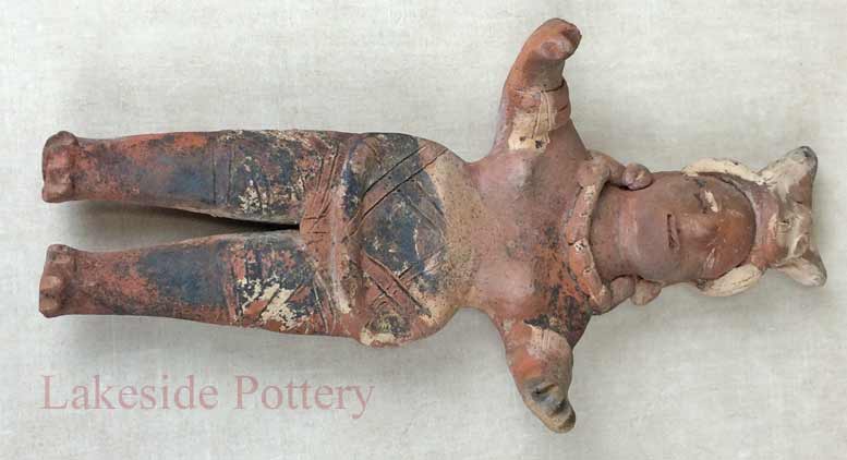 Pre-Columbian Central American Terracotta Figure repaired