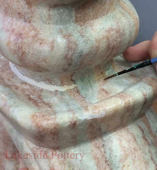 Cementing and fixing broken stone sculpture lesson and how to