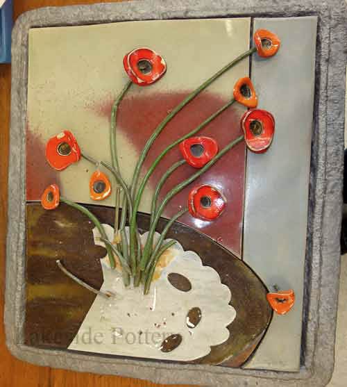 wall hanking ceramic plaque - broken