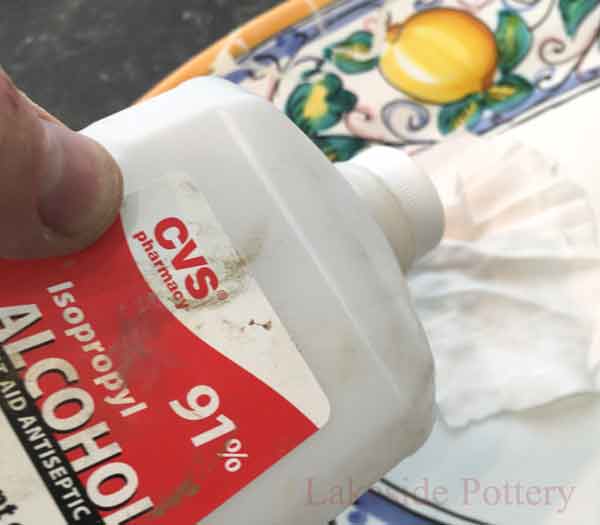 Wipe surface with alcohol for paint better bond