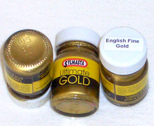 Cold gold and silver glazes