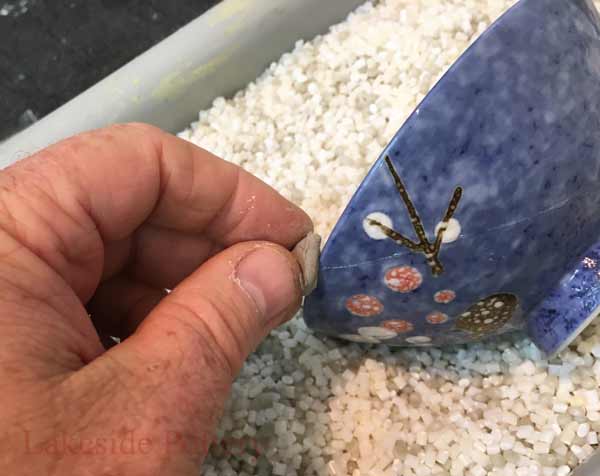 To hold pieces together, clay can be used