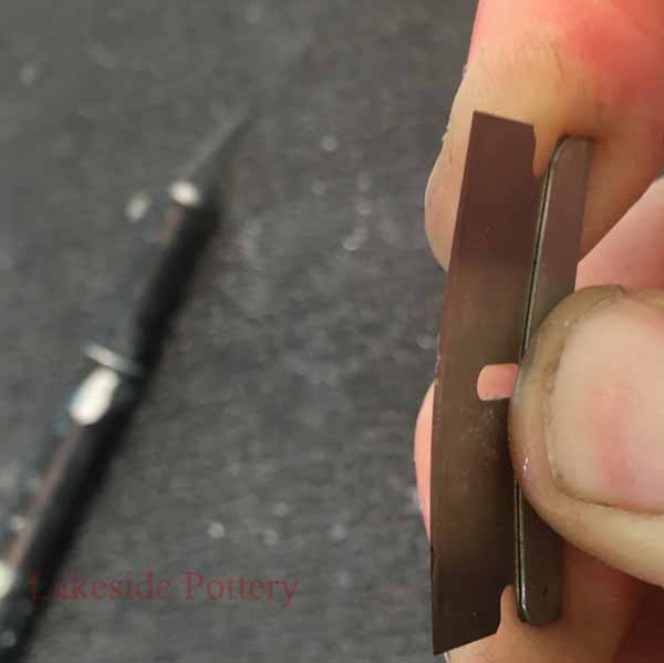 Bend blade - wear protective eyewear
