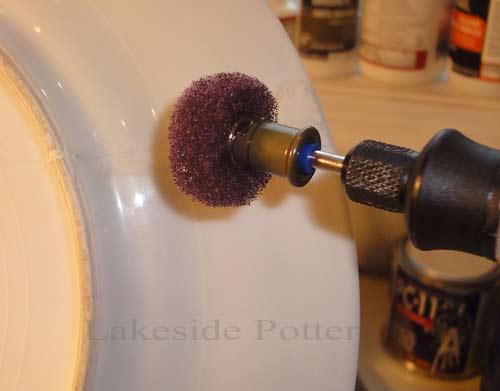 hiding repair in broken porcelain