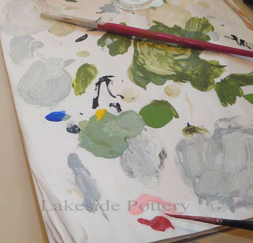 painting broken ceramic